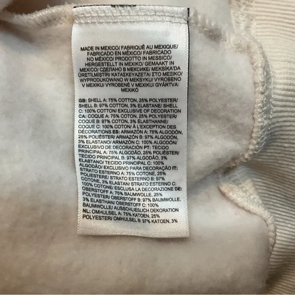 NWOT The North Face Women's White Dune Hoodie NEVER WORN size L
